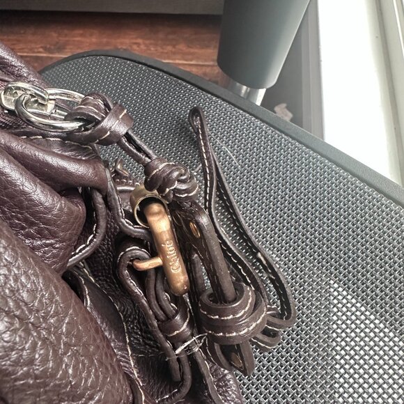 CHLOE Paddington Rare Early Model Chocolate Brown Leather Satchel Handbag - Picture 11 of 15